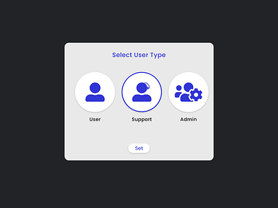 Select User Type