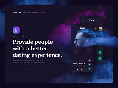 Zick App 10clouds 10clouds design dating dating app ios mobile app tinder ui uidesign zick zick app