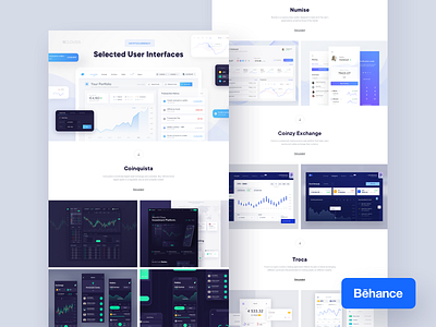 Selected Crypto Interfaces 10clouds app behance blockchain crypto crypto exchange crypto wallet cryptocurrency dashboard exchange ios landing mobile ui ux wallet