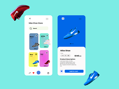 Shoe Store! app design ui