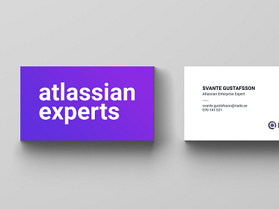 Business Card atlassian business card gradients