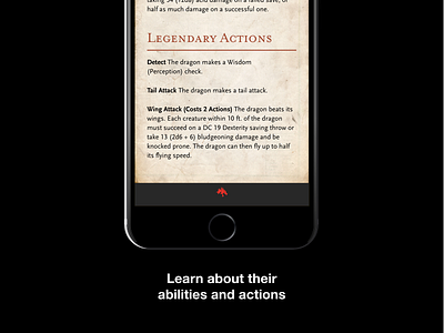 D&D Concept Application dnd ios