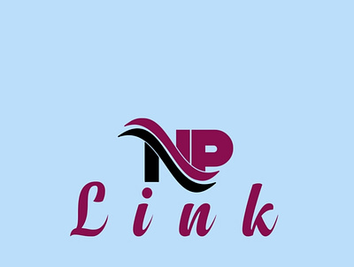 NP link logo graphic design illustration logo