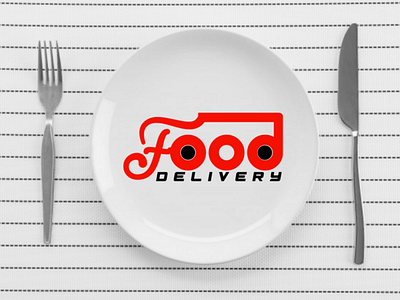 food delivery logo 3d branding illustration logo vector