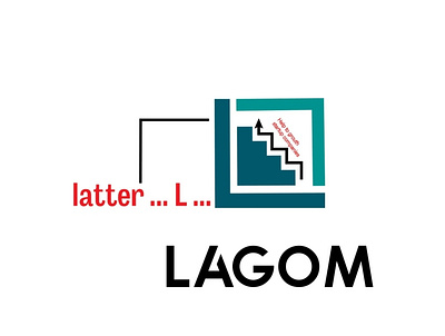 logo for lagom 3d branding business design graphic design illustration logo ui ux vector
