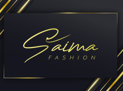 saima fashion branding business calligraphy design graphic design illustration logo logo design signature logo