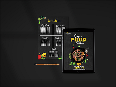 Food Menu Card Design