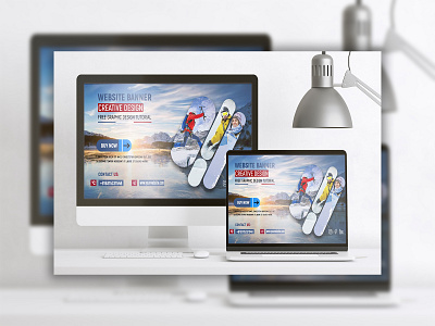 Website Banner branding business card businesscard design effect flyer graphic design illustration logo ui