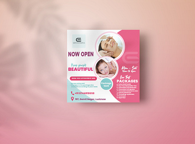 Salon Banner branding business card businesscard design effect flyer graphic design illustration logo ui