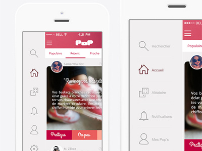 Pop - Ios Application by Samantha Kist on Dribbble