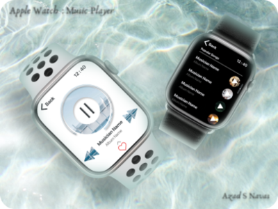 Apple Watch Music Player apple applewatch dailyui design figma illustration ui ux