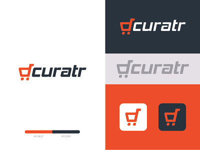 Curatr | Shopping Logo app icon brand identity branding cart logo cart vector creative logo design graphic design icon design illustration logo logo design modern logo online shopping logo shopping shopping logo trolly logo trolly vector vector