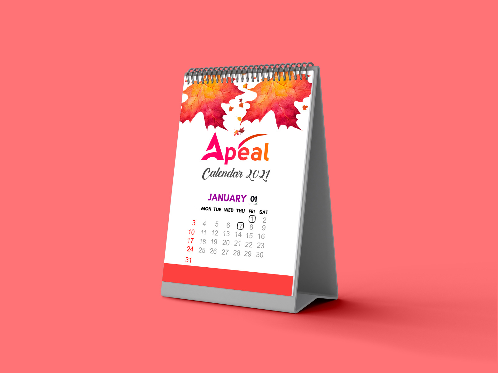 DESKTOP CALENDAR + PRINTING by DANIEL AMPONG on Dribbble