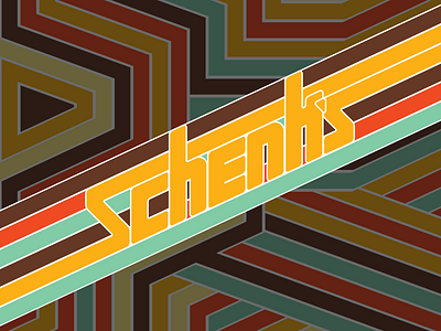 Schenk's Block Party branding design illustration vector