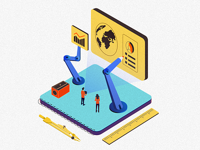 Data for company design illustration vector