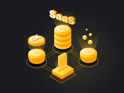 Saas ecommerce black box branding color design file golden iilustration illustration light money technology vector web website