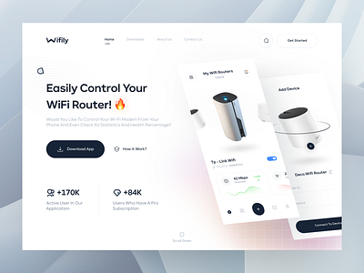 Wifi Management Website Design - Light Mode 🔥