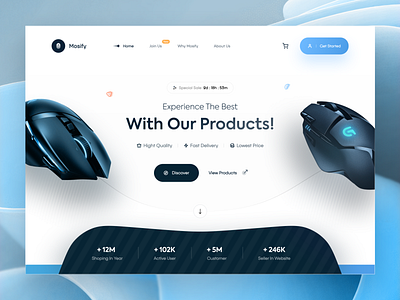 Mosify Website Design - Light Mode 🔥