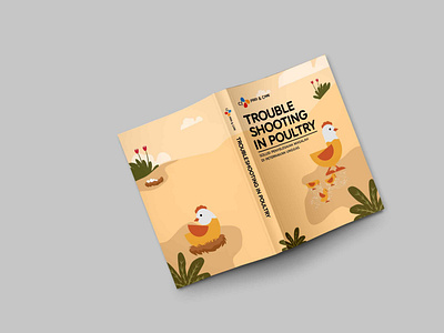 Cover Trouble Shooting in Poultry cover buku design illustration
