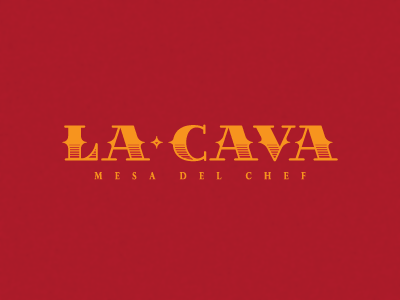 La Cava Color brand cava design ecuador logo luxury restaurant typography