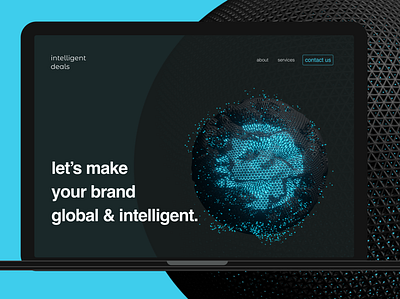 Intelligent Deals brand agency – redesign website 3d animation design digital ui