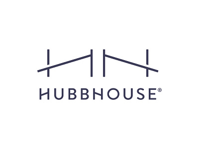 Hubb House architecture branding building coffee design illustration logo real estate typography