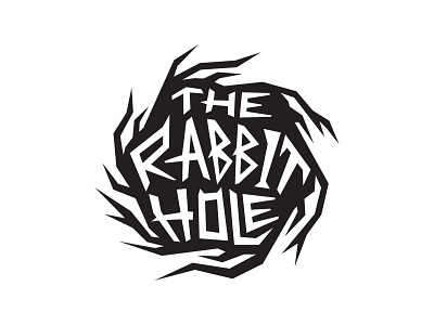 The Rabbit Hole branding design illustration logo typ typography