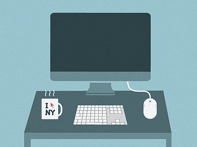 My Desktop desktop workstation work station imac coffee mug