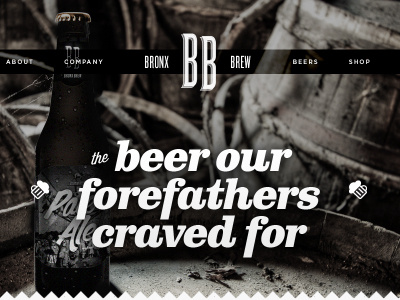 Bronx Brew Website barrels beer brew brewery bronx logo