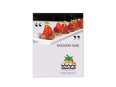 Print Ad: Island Sushi