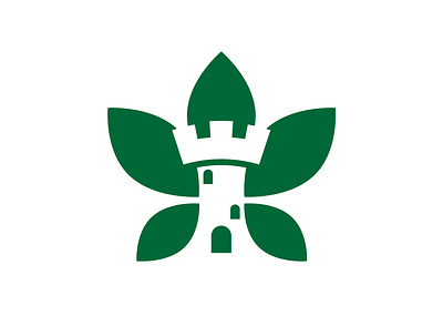 Flower Castle Logo branding design graphic design illustration logo minimal vector
