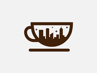 Coffee City Logo branding design graphic design illustration logo minimal vector