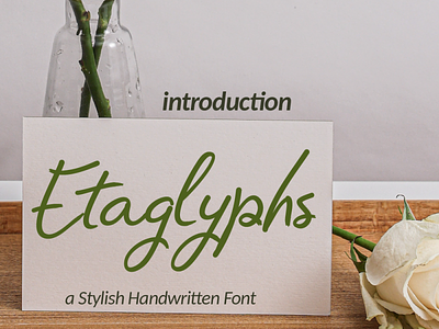 Etaglyphs Font font graphic design handwritten typeface typography
