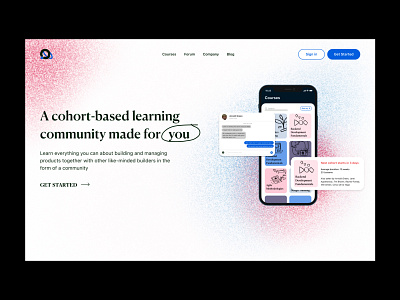 Oregon — Cohort Learning Landing Page design homepage landing page landingpage ui uiux web design webdesign