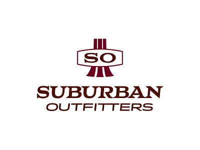 Suburban Outfitters Logo auto automotive branding logo suburban trucks vintage