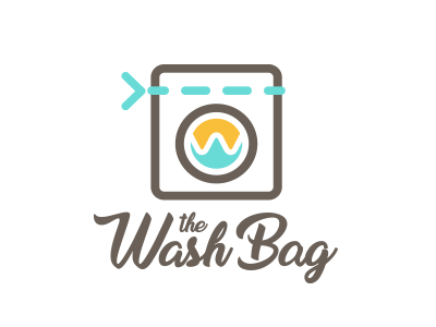 The Wash Bag Logo animation bag identity laundry laundryservice logo wash washingmachine