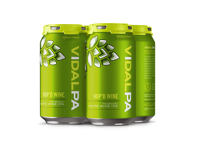 Urban Winery VIDALPA Packaging Design beer can green hop ipa packaging vidal wine winery