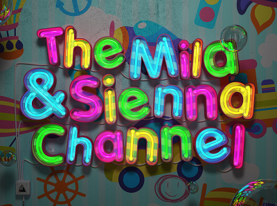 The Mila & Sienna Channel 3d animation art branding design digitalart graphic design illustration logo piacentino render
