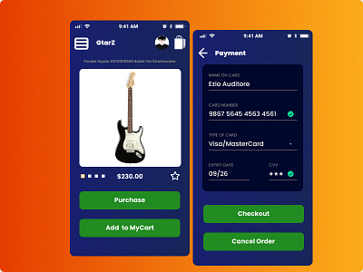 Daily UI - Checkout Page checkoutpage dailyui fender guitar