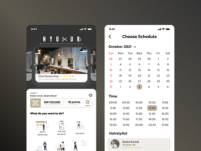 UI Design Nyukur App