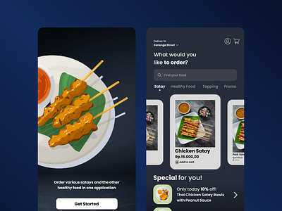 UI Food App design graphic design mobile mobileapps ui userinterface ux