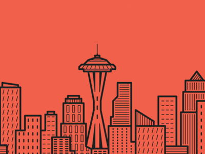 Seattle summer by Jeremy Sanford on Dribbble