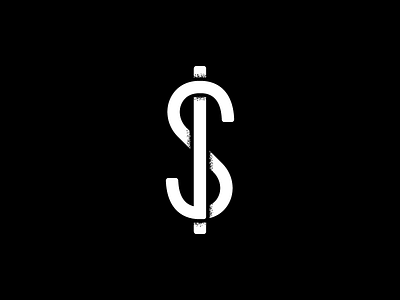 J MONEY $ js logo money mono stroke monogram simple