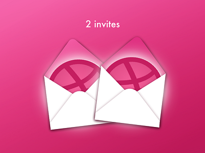 2 dribbble invites dribbble game on invitation invites pink sketch