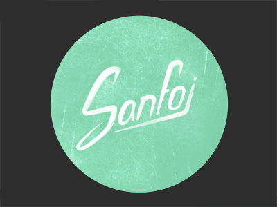 Sanfoj Logo v3 identity logo rebrand stamp texture