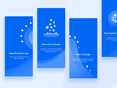 Cowrywise App Onboarding Illustrations app design fintech illustration onboarding ui