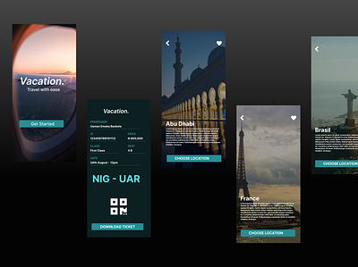 Travel app prototype figma mobile app prototyping ui ux