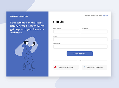 Daily UI #1 - Sign Up dailyui illustration ui ux web