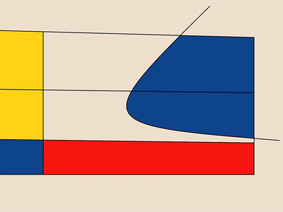 Mondrian #1 art generative lines mondrian