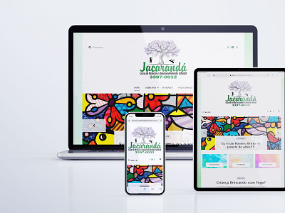 Jacaranda Casa de Brincar Responsive Website design ui ux